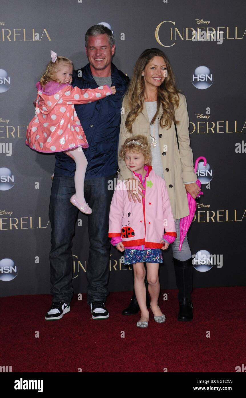 Los Angeles, California, USA. 1st Mar, 2015. Eric Dane, Rebecca Gayheart,  kids at arrivals for Cinderella Premiere, El Capitan Theatre, Los Angeles,  CA March 1, 2015. Credit: Elizabeth Goodenough/Everett Collection/Alamy  Live News