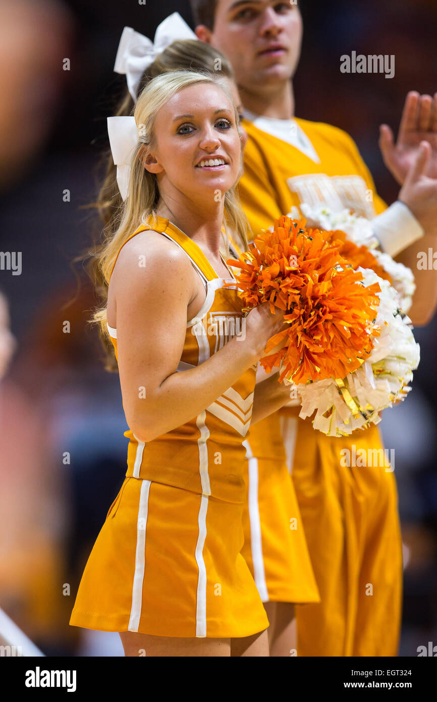 March 1, 2015 Tennessee Lady Volunteers cheerleader Heather Sharp is