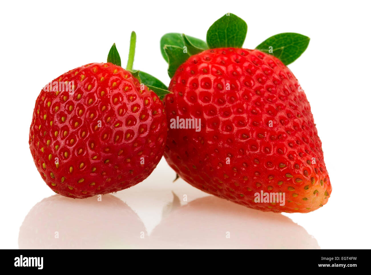 strawberries isolated on white background Stock Photo - Alamy