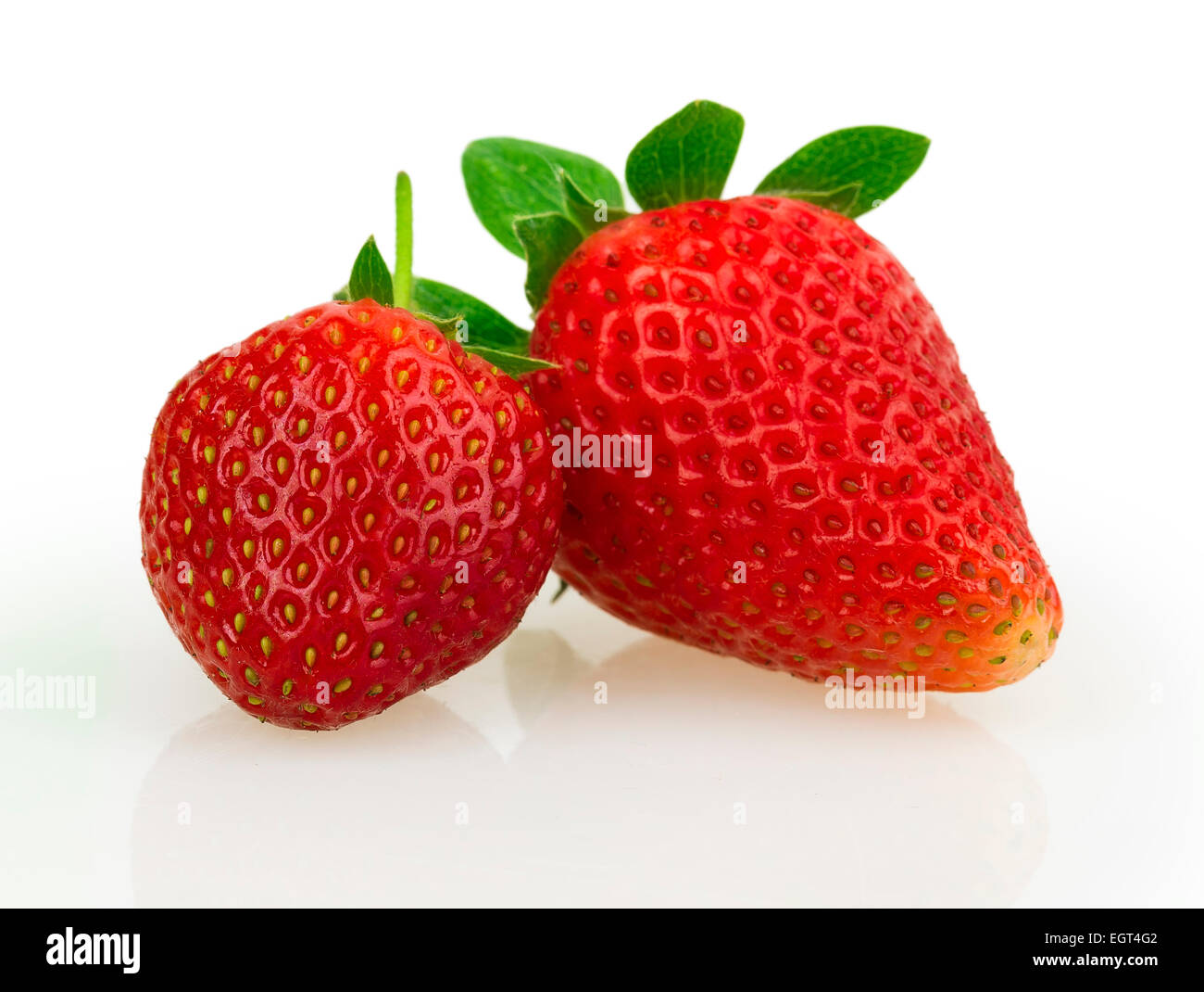 strawberries isolated on white background Stock Photo - Alamy