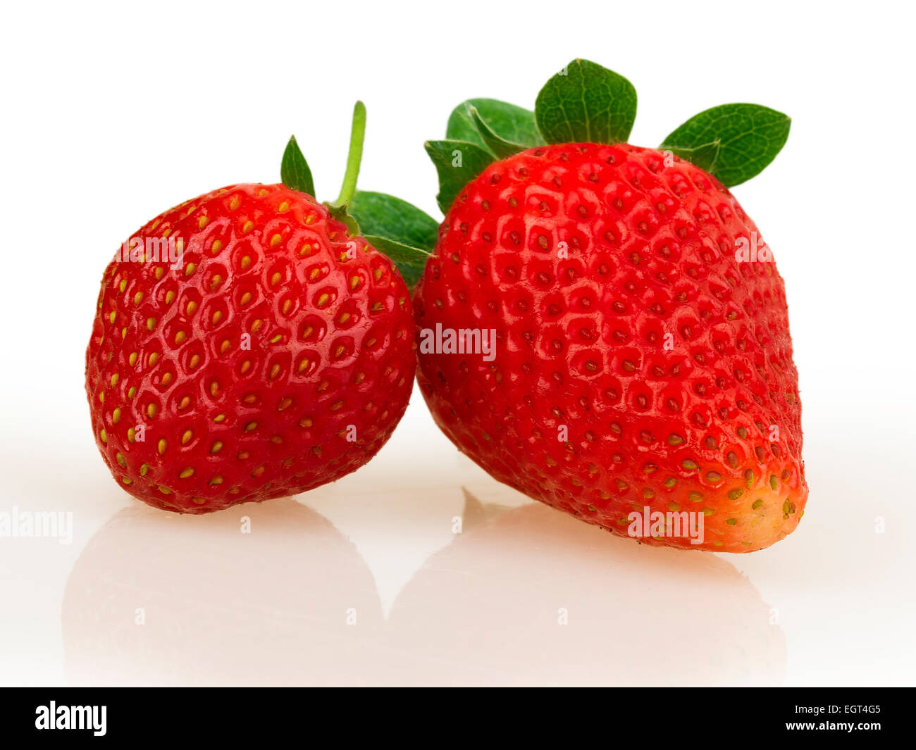 strawberries isolated on white background Stock Photo - Alamy