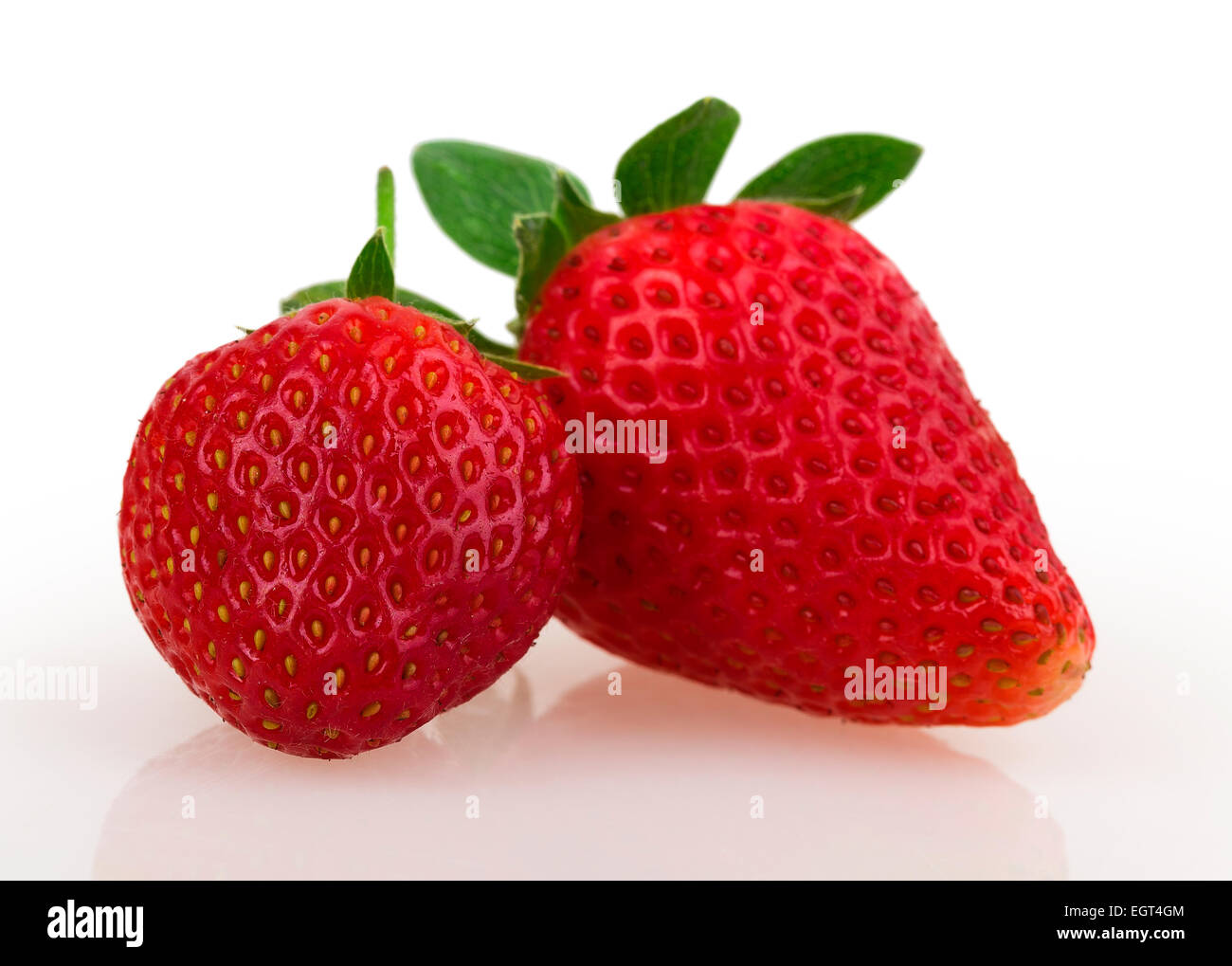 strawberries isolated on white background Stock Photo - Alamy