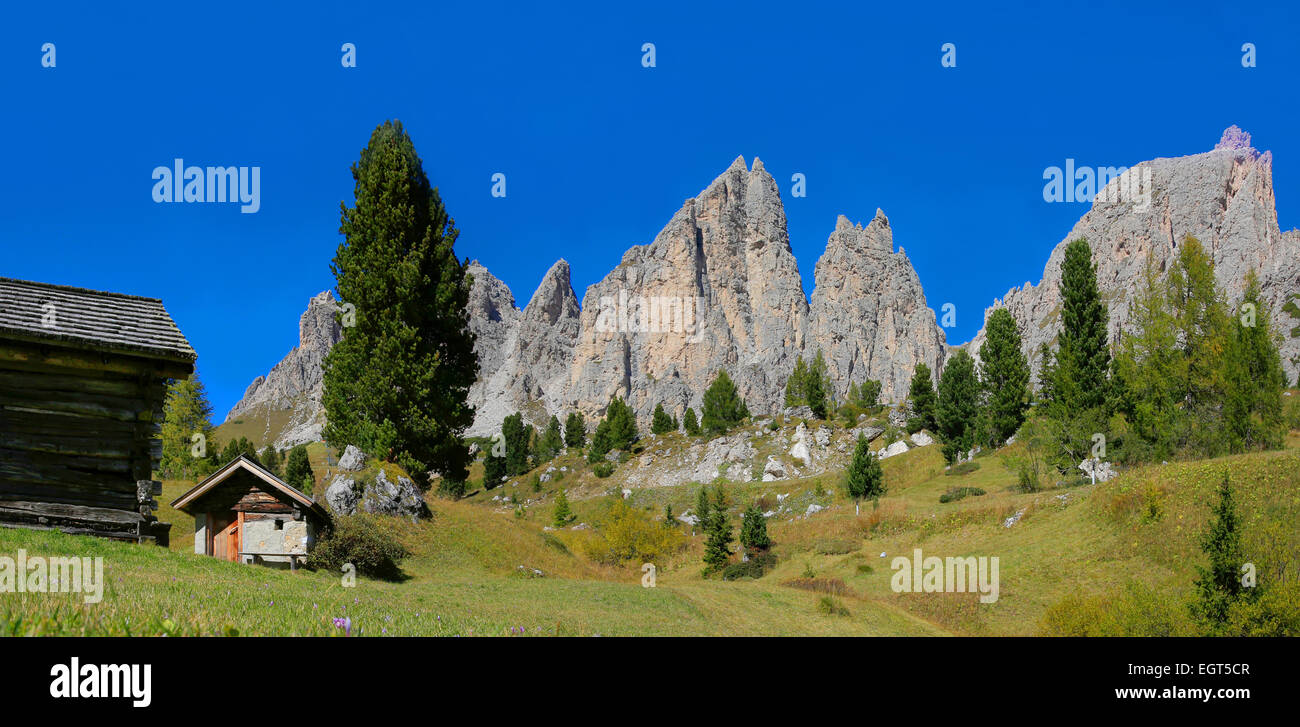 Val Badia valley, Dolomites, Province of South Tyrol, Italy Stock Photo