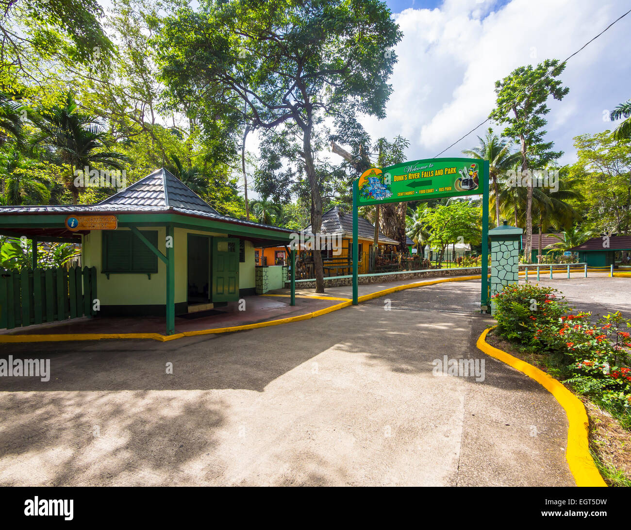 Entrance to the Dunn's River Falls, Ocho Rios, Saint Ann Parish