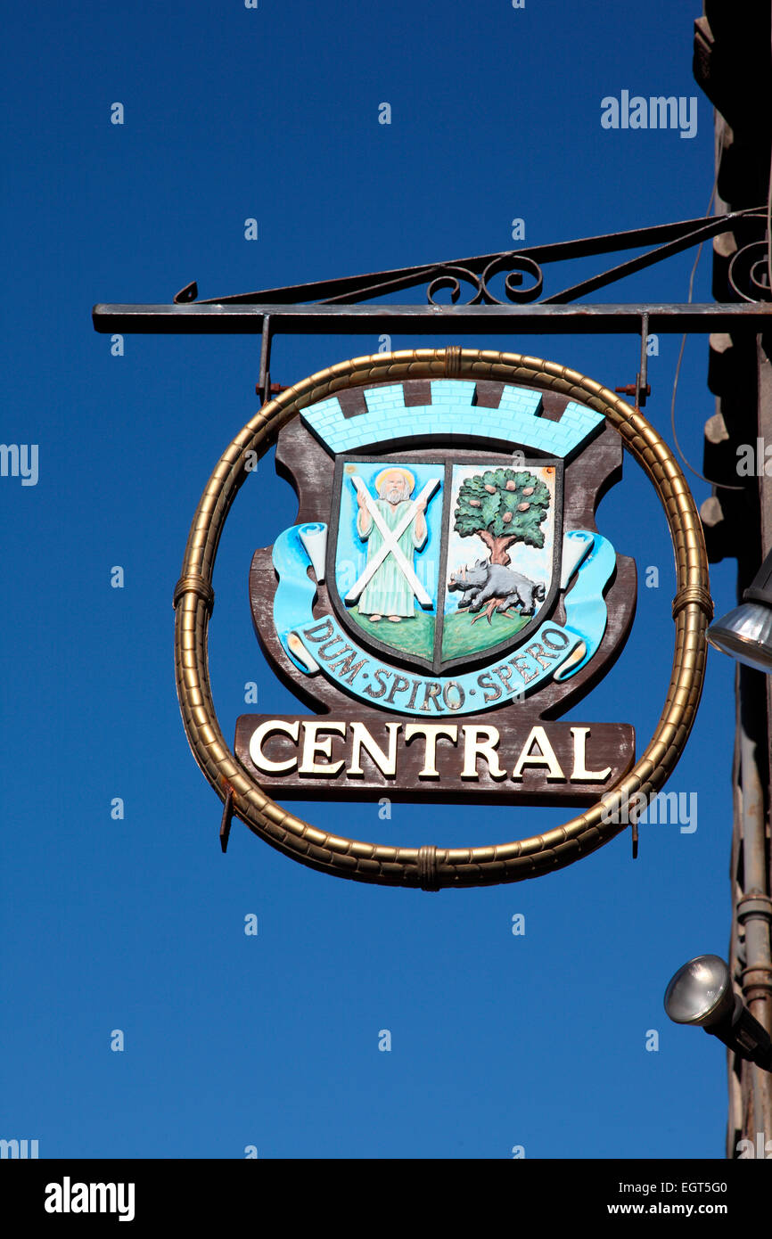 St Andrews Coat of Arms and Motto in the Central Conservation Area of St Andrews Stock Photo Alamy