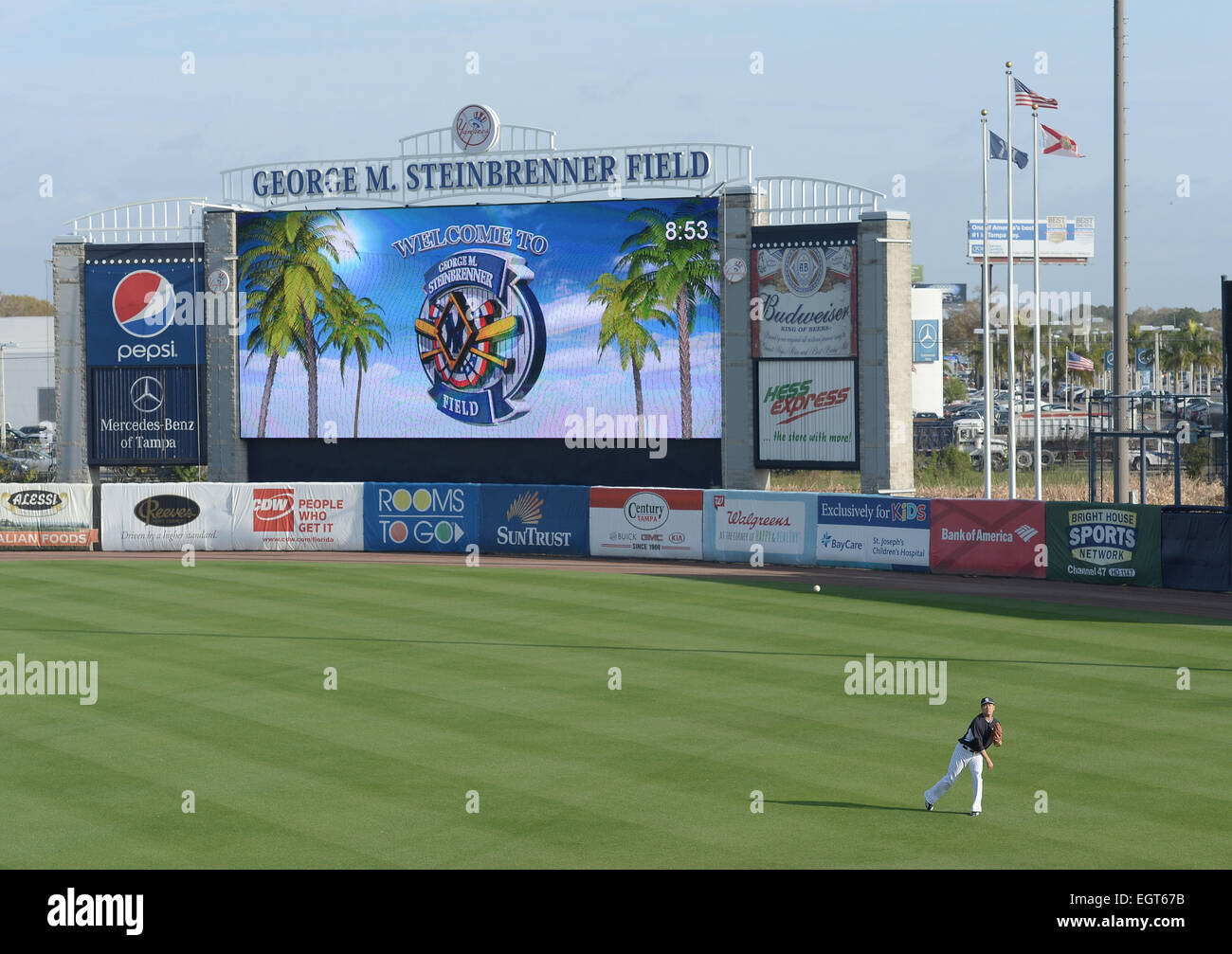 George M. Steinbrenner Field New York Yankees baseball spring training  stadium in Tampa Florida Stock Photo - Alamy