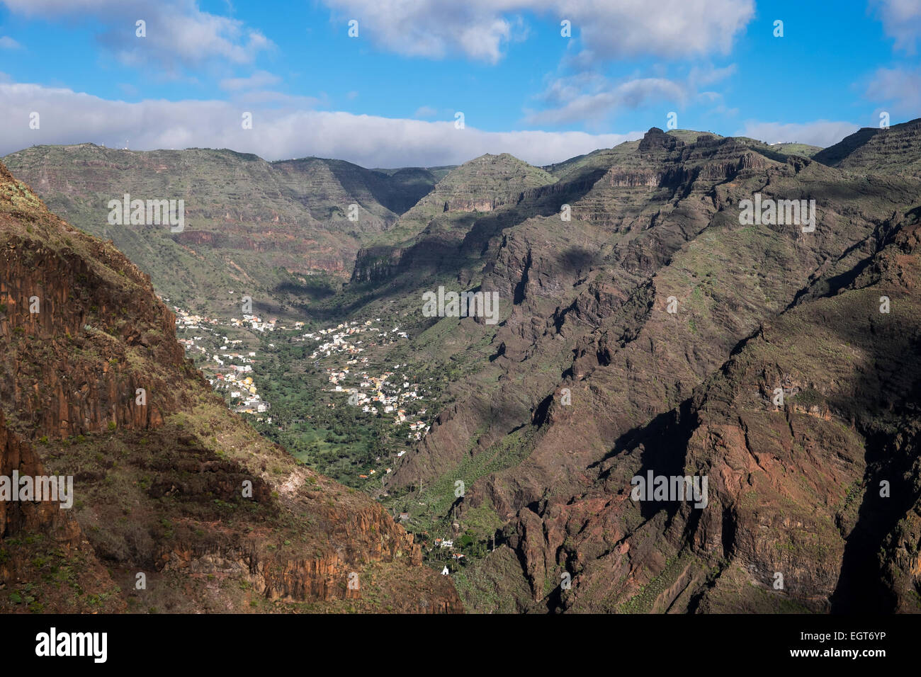 Valle Gran Rey, La Gomera, Canary Islands, Spain Stock Photo