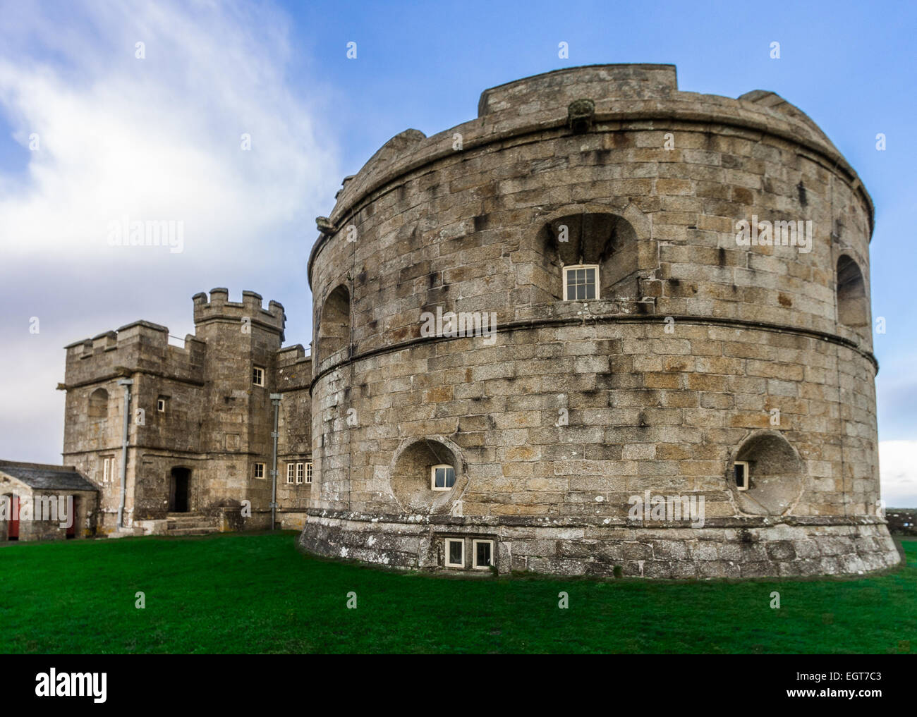 Pendennis Castle in Falmouth, Cornwall. Stock Photo