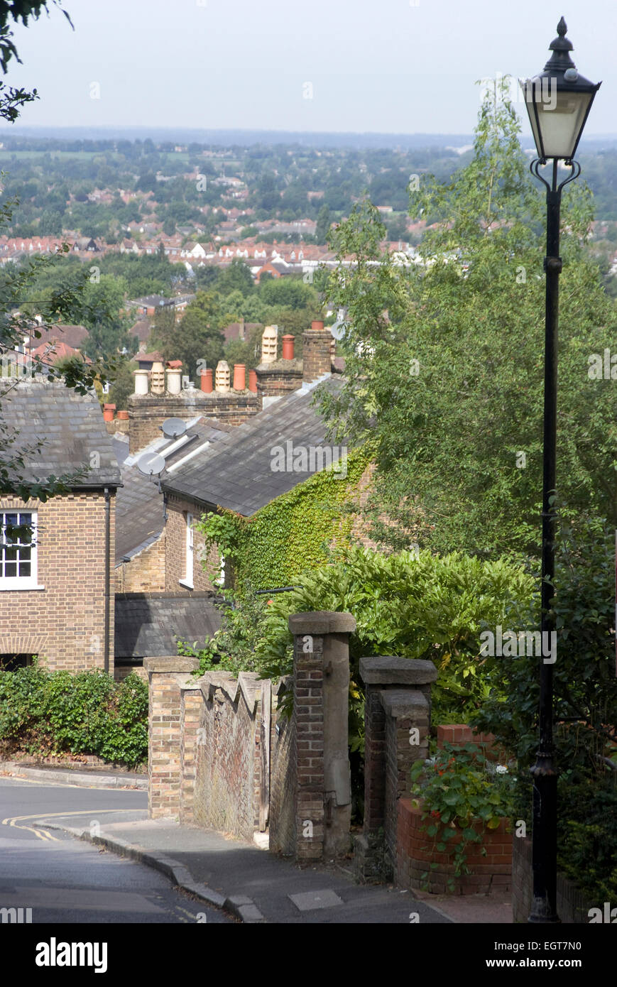 View over North London from Harrow-on-the-Hill, England Stock Photo