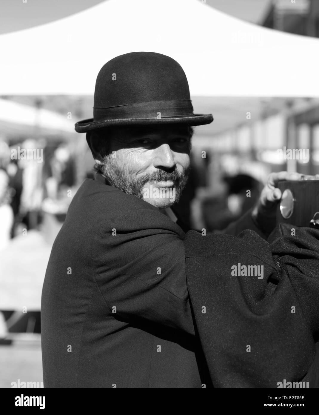 Man in bowler hat hires stock photography and images Alamy
