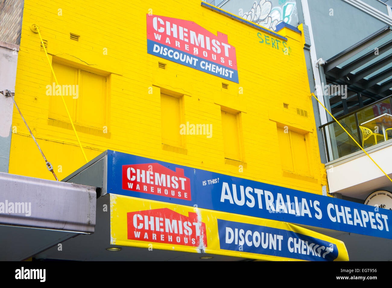Chemist Warehouse pharmacy drugstore in Chatswood Sydney Australia Stock Photo