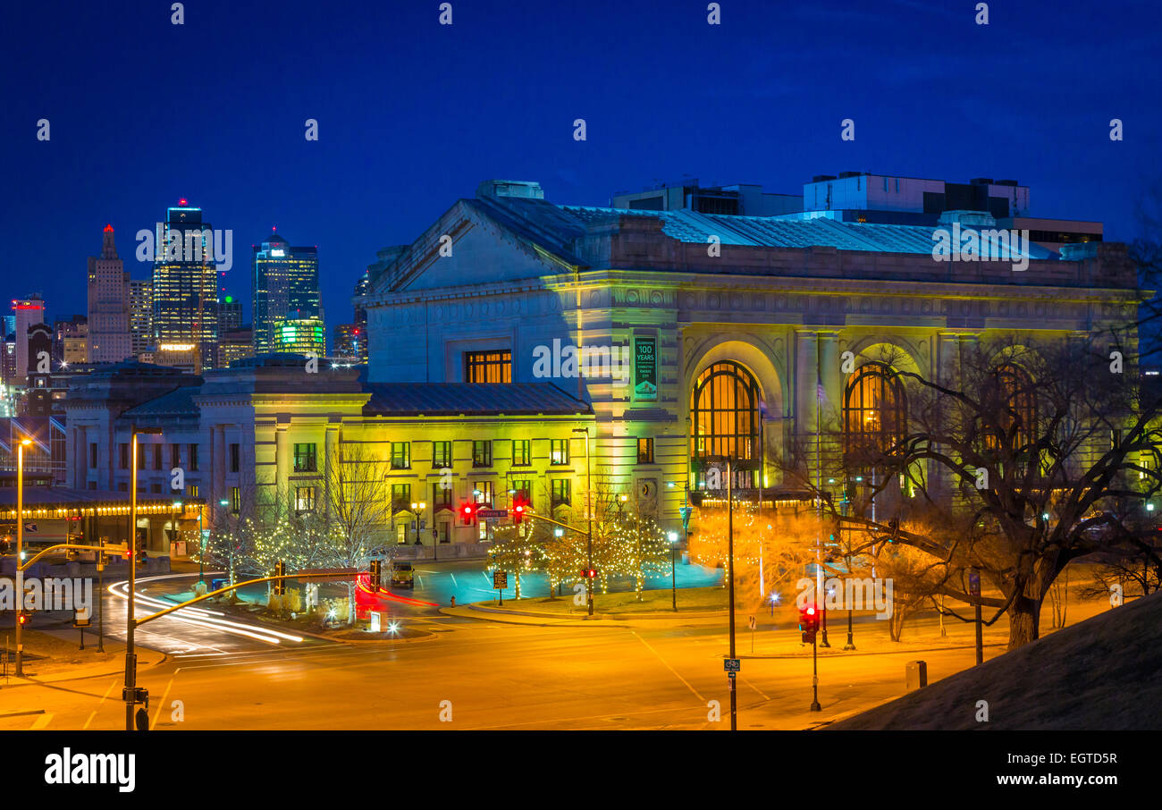 Kansas City (often referred to as K.C.) is the most populous city in the U.S. state of Missouri. Stock Photo