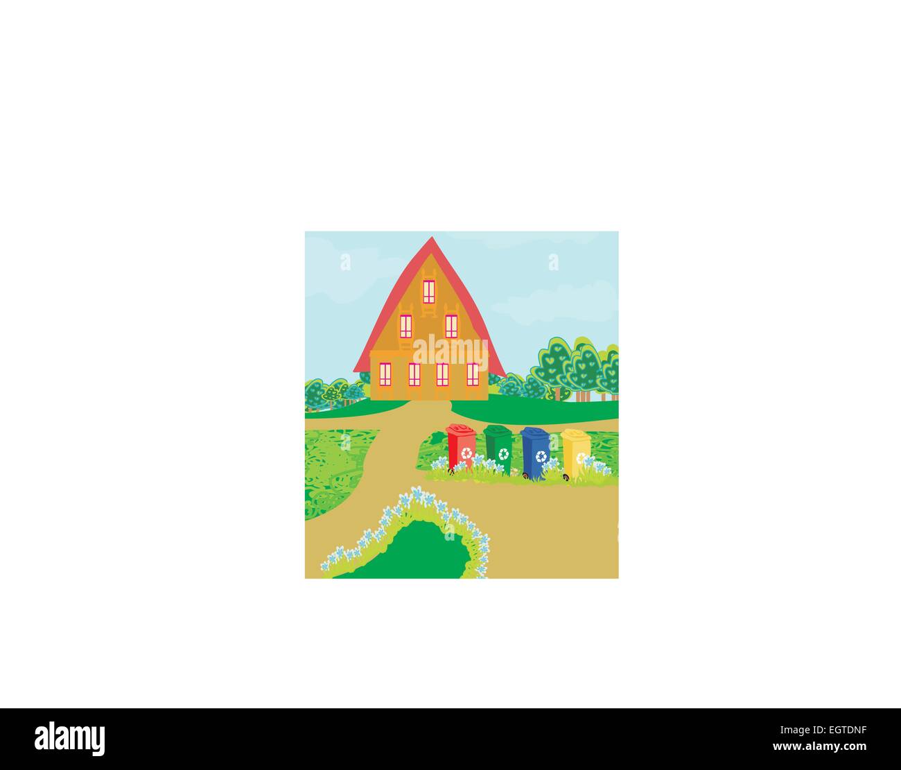 segregation of garbage Stock Vector Image & Art - Alamy