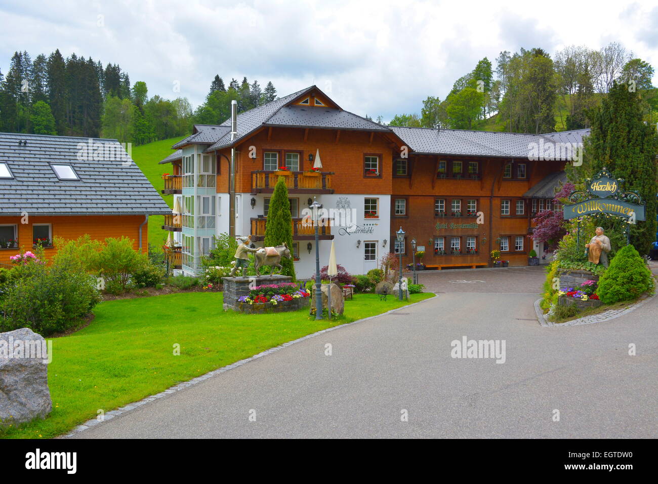 Schwarzwald, Baden-Württemberg  Hochschwarzwald,  Hinterzarten,  Hotel Kessler Mühle, Stock Photo