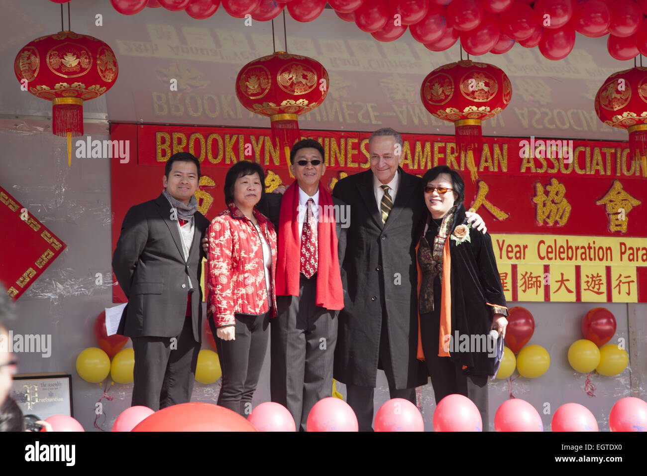 New York Senator Chuck Schumer with with Chinese community