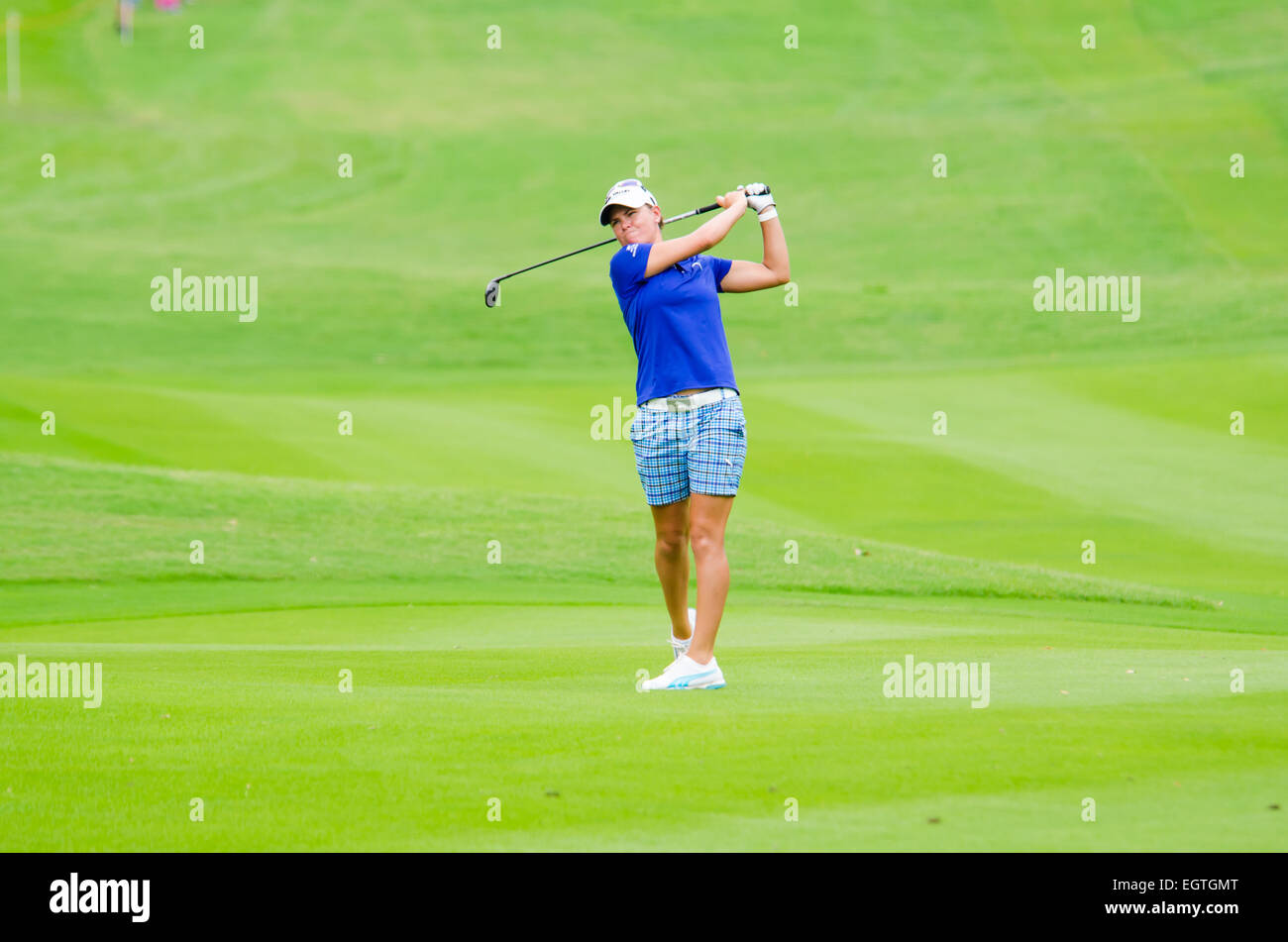 Chonburi, Thailand. 1st March, 2015. LeeAnne Pace of South africa in Honda LPGA Thailand 2015
