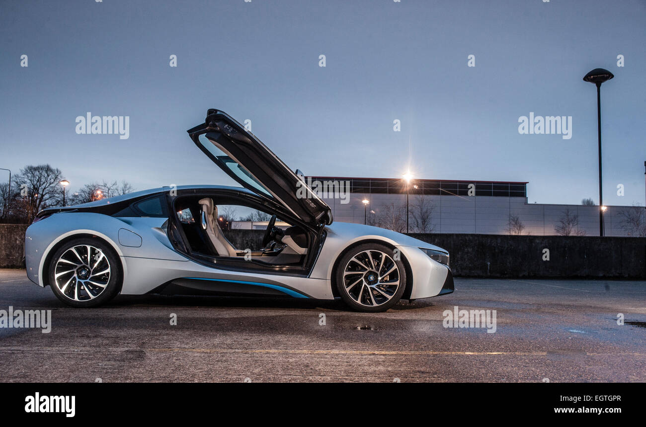 BMW i8 Electric car EV Hybrid Stock Photo - Alamy