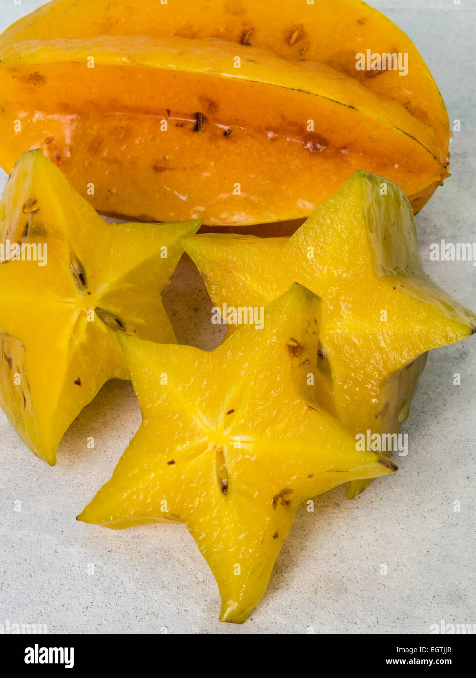 Star Fruit Still Life Stock Photo