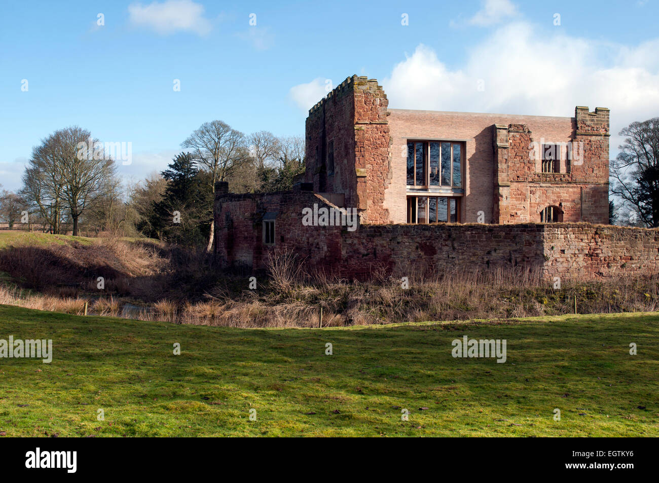 Astley Castle, Warwickshire, England, UK Stock Photo