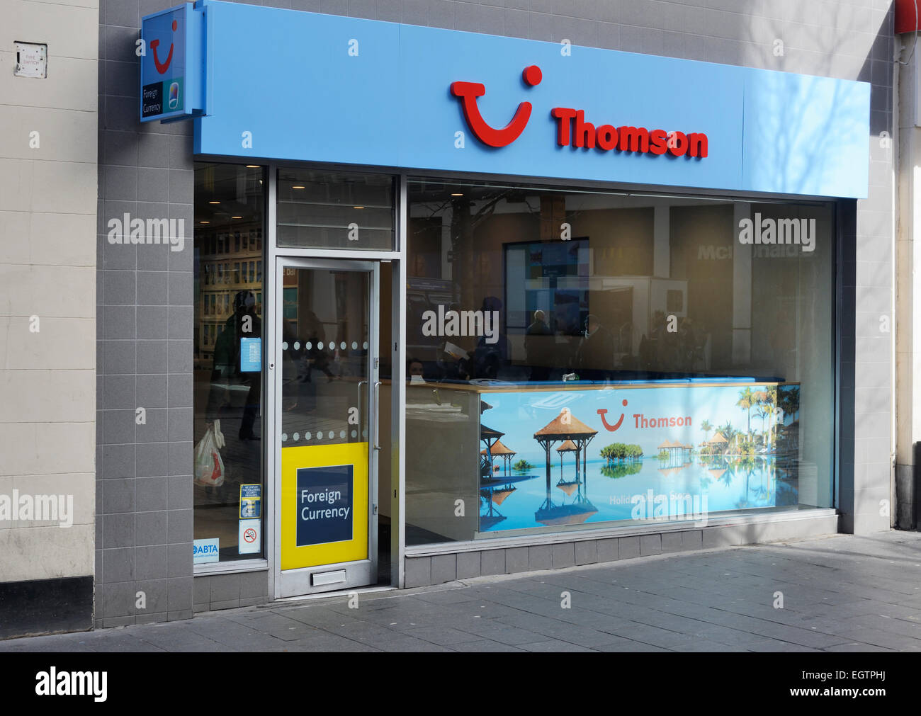 Thomson travel agents in Liverpool Stock Photo Alamy