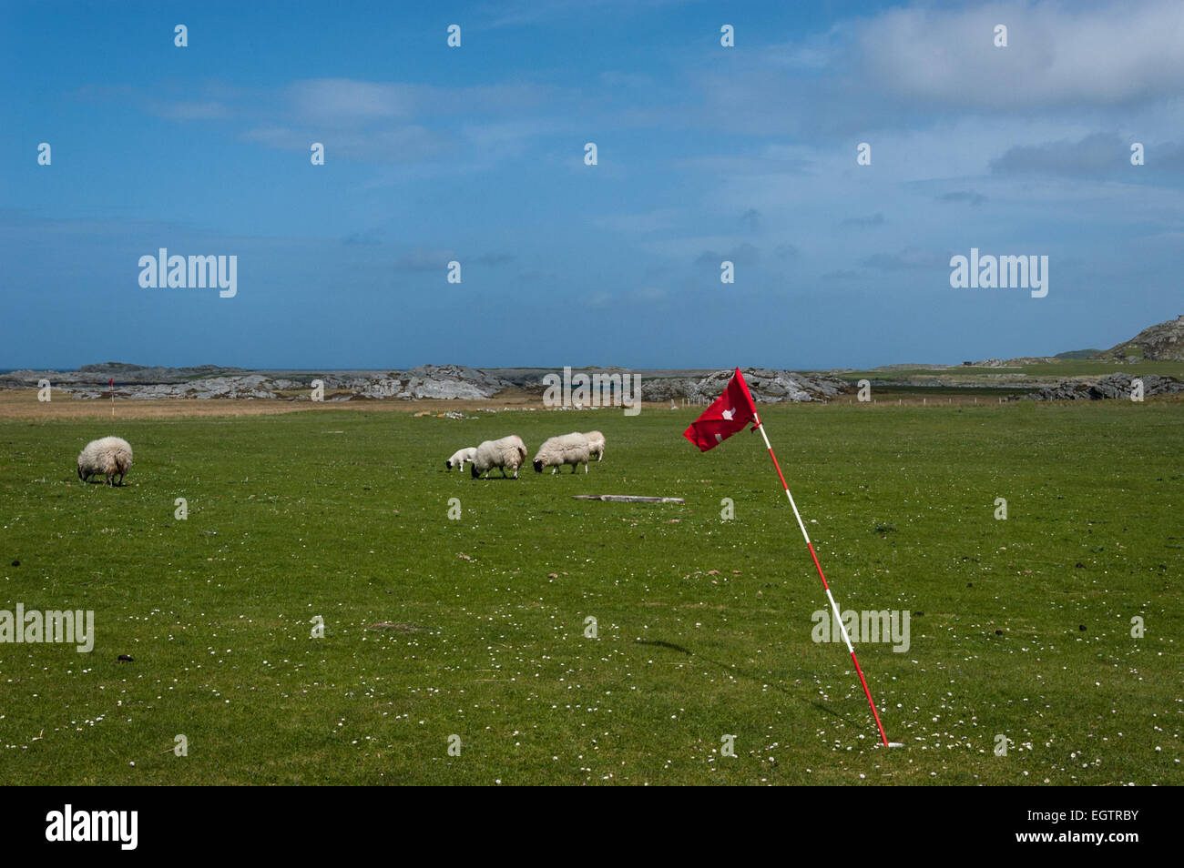 The Golf Course on Colonsay Stock Photo