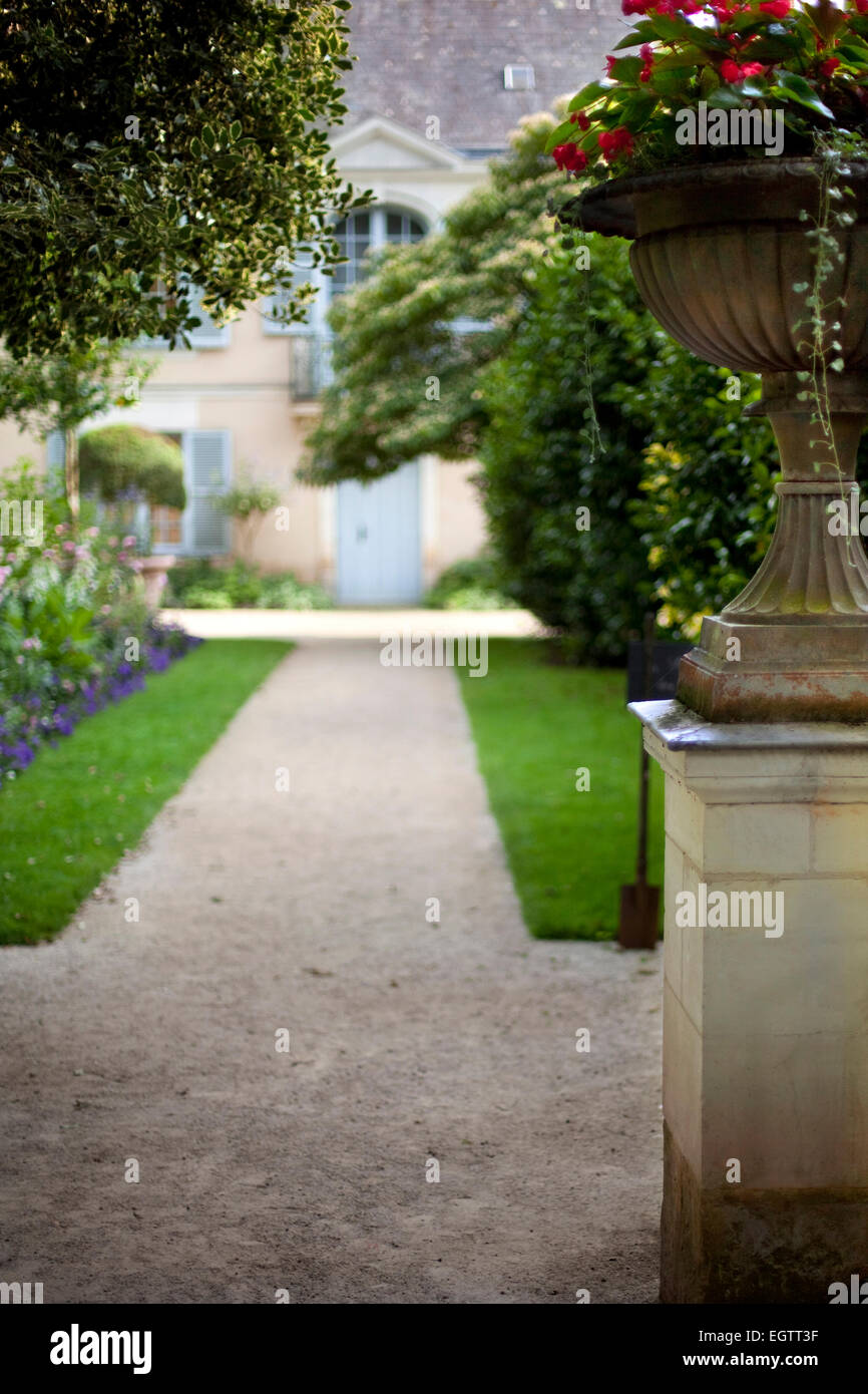Flowers and plants in a French garden Stock Photo Alamy