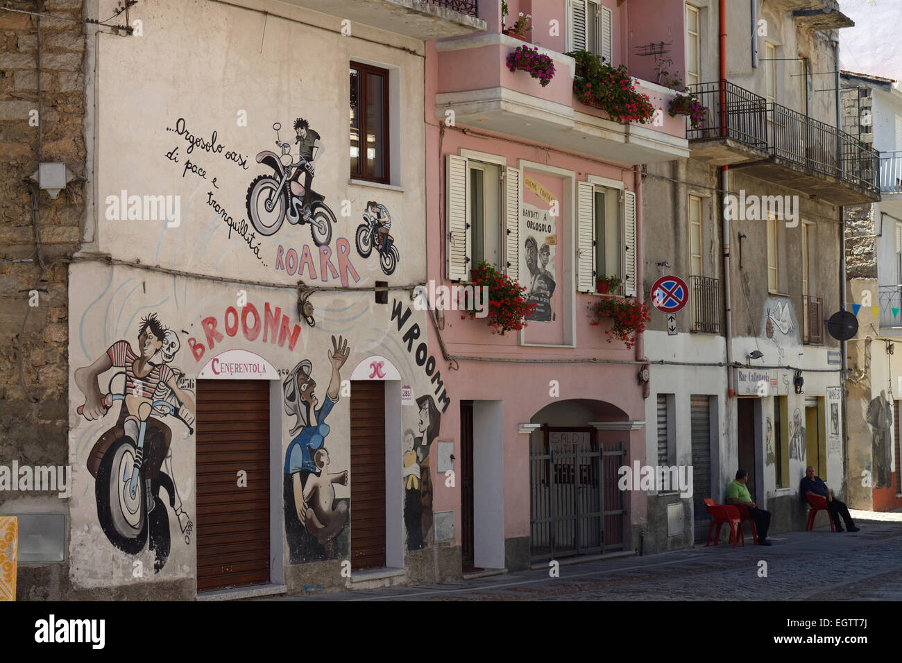 Orgosolo Sardinia Stock Photo