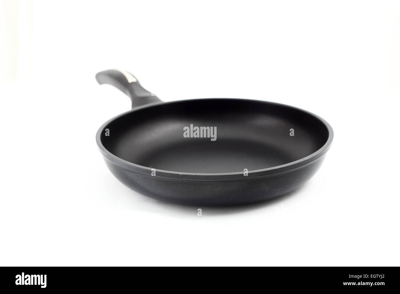 Frying pan on a white background Stock Photo