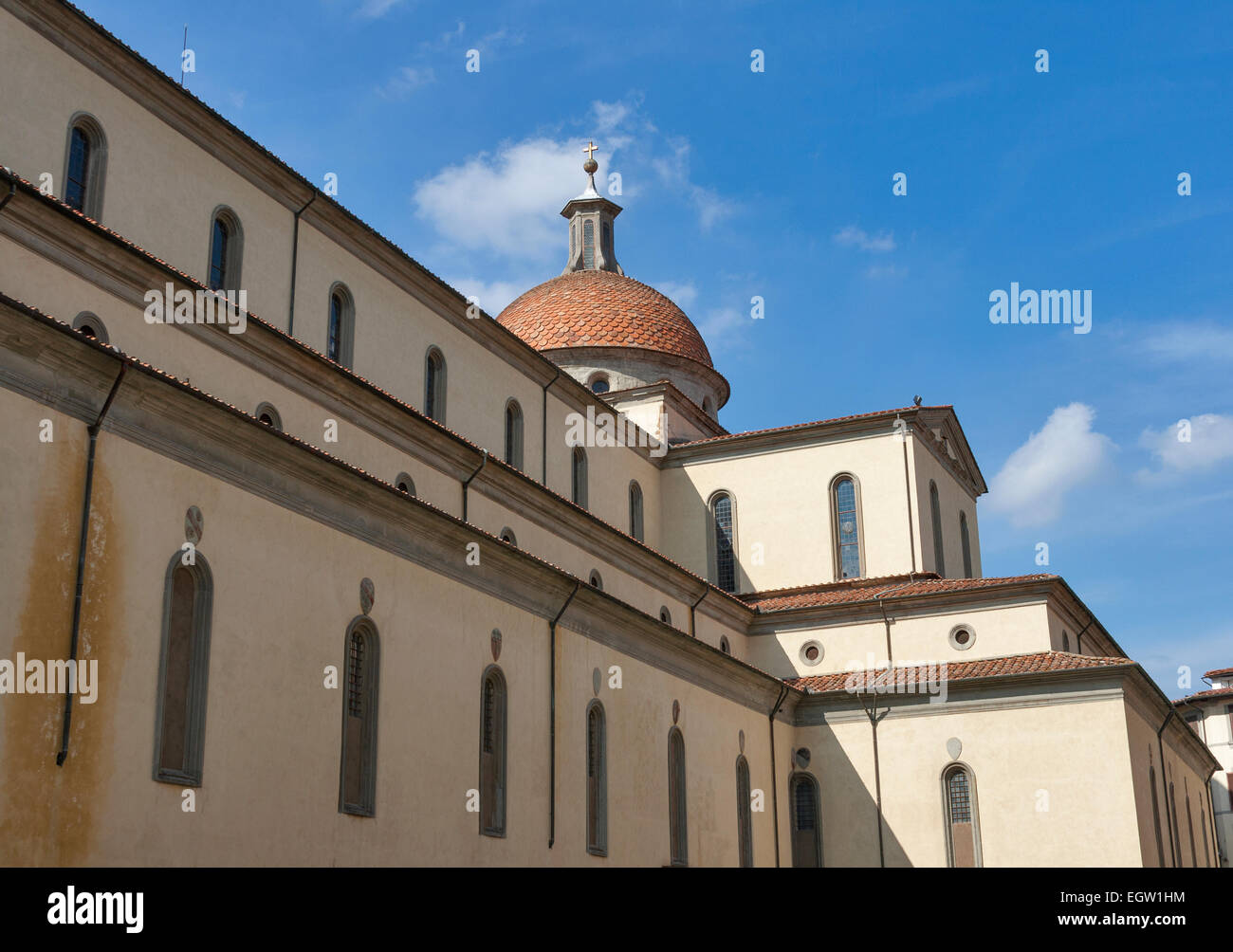 Basilica of the Holy Spirit in Florence, Italy Stock Photo