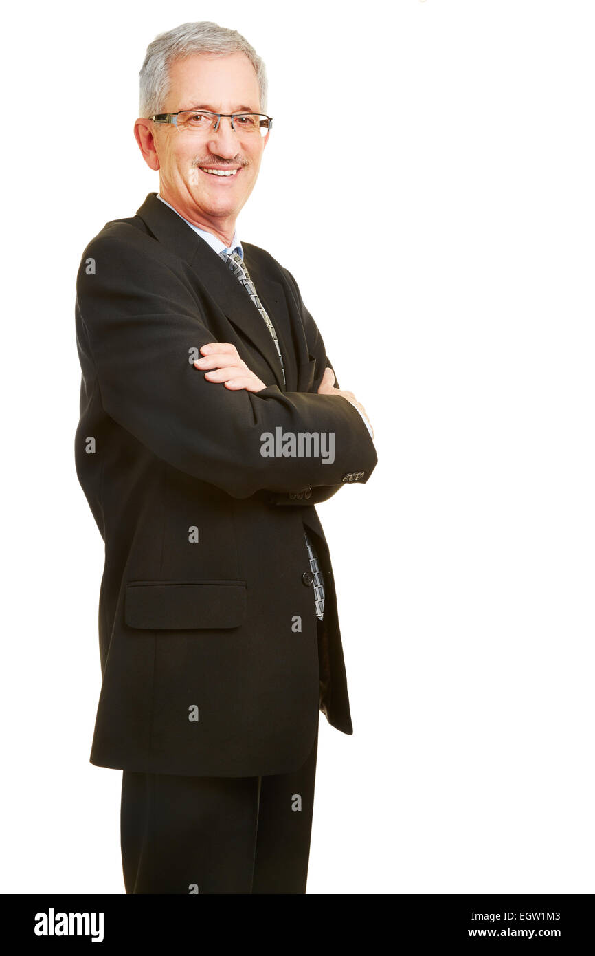 Senior man crossed arms hi-res stock photography and images - Alamy