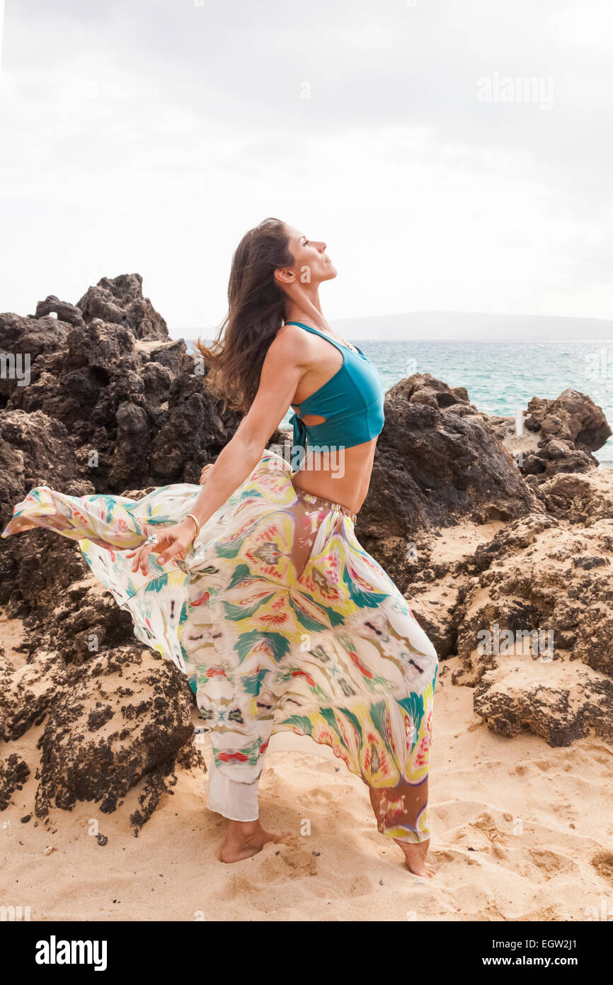 Flowing skirt clearance