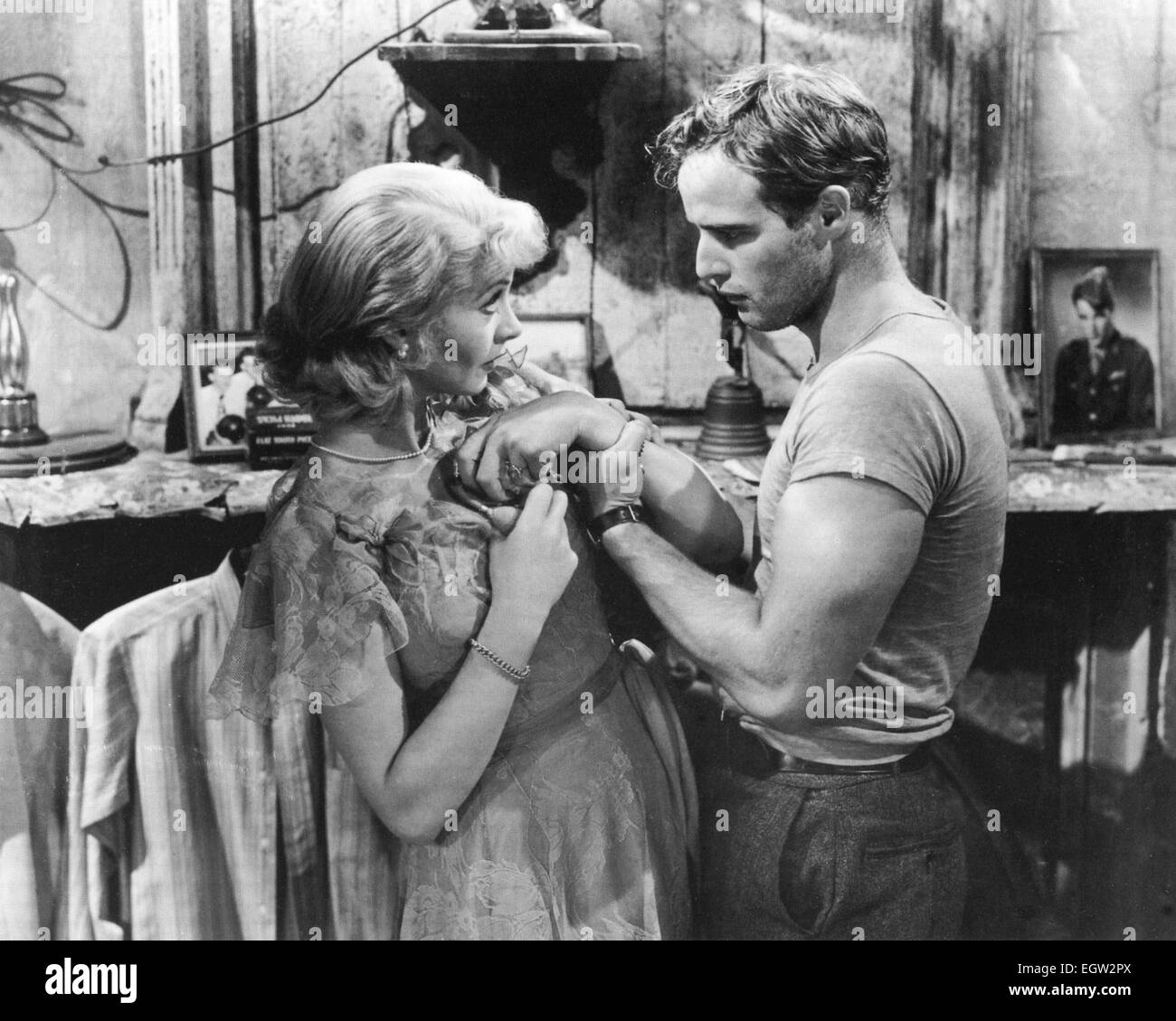 A STREETCAR NAMED DESIRE 1951 Warner Bros film with Vivien Leigh and Marlon Brando Stock Photo
