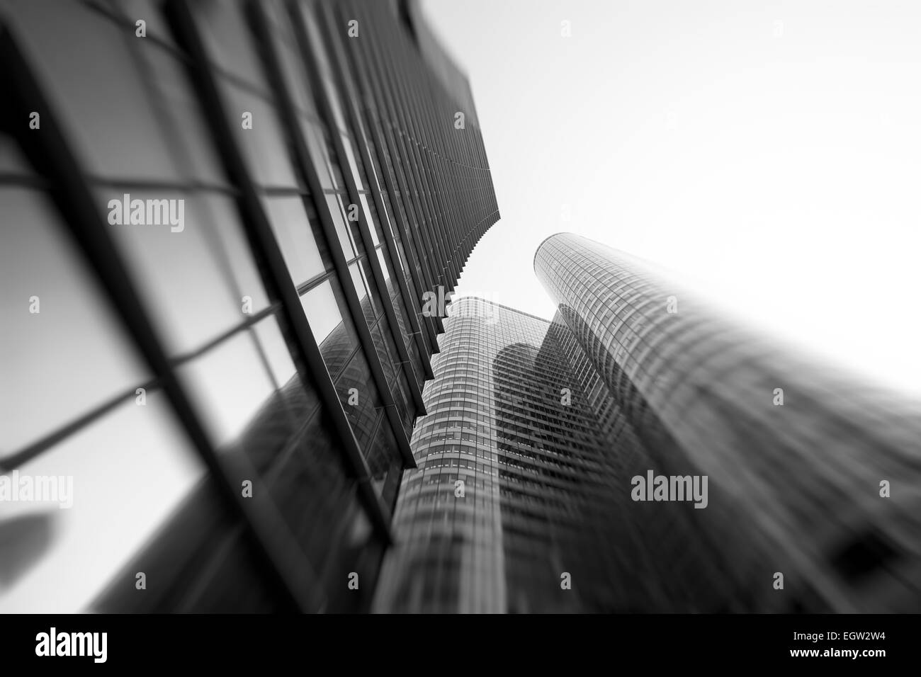 View of Modern Buildings in Paris. Business Concept Stock Photo