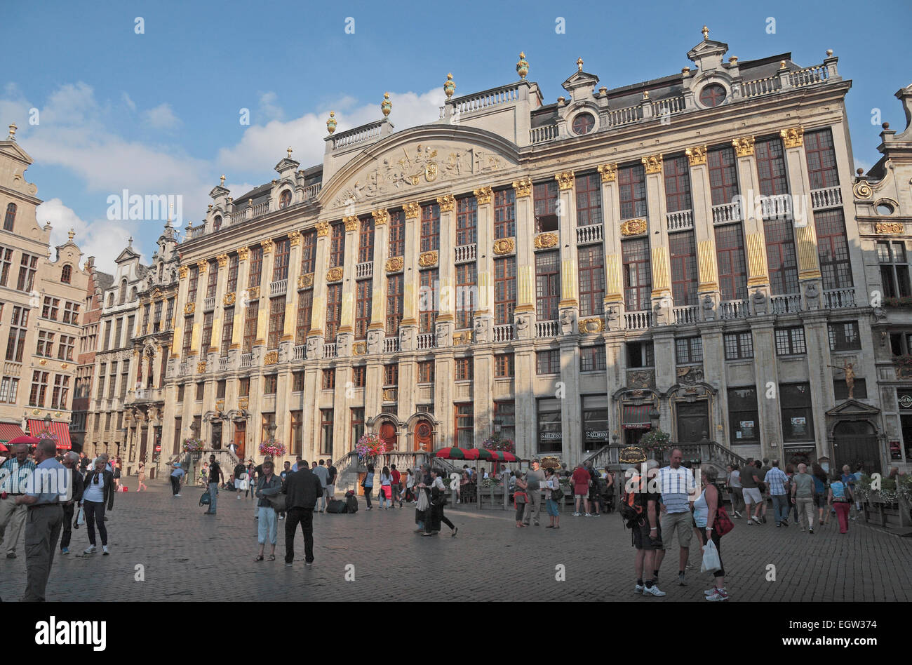 The beautiful La Maison des Ducs de Brabant (House of Dukes of Brabant), Grote Markt (Grand Place), Brussels, Belgium Stock Photo