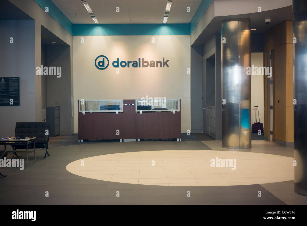 A Closed New York Branch Of The Puerto Rico Based Doral Bank On