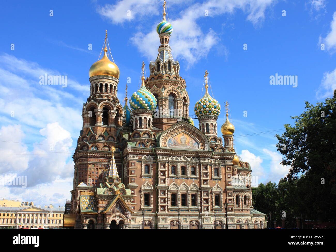 Church of the Saviour on Spilled Blood in Saint Petersburg, Russia Stock Photo