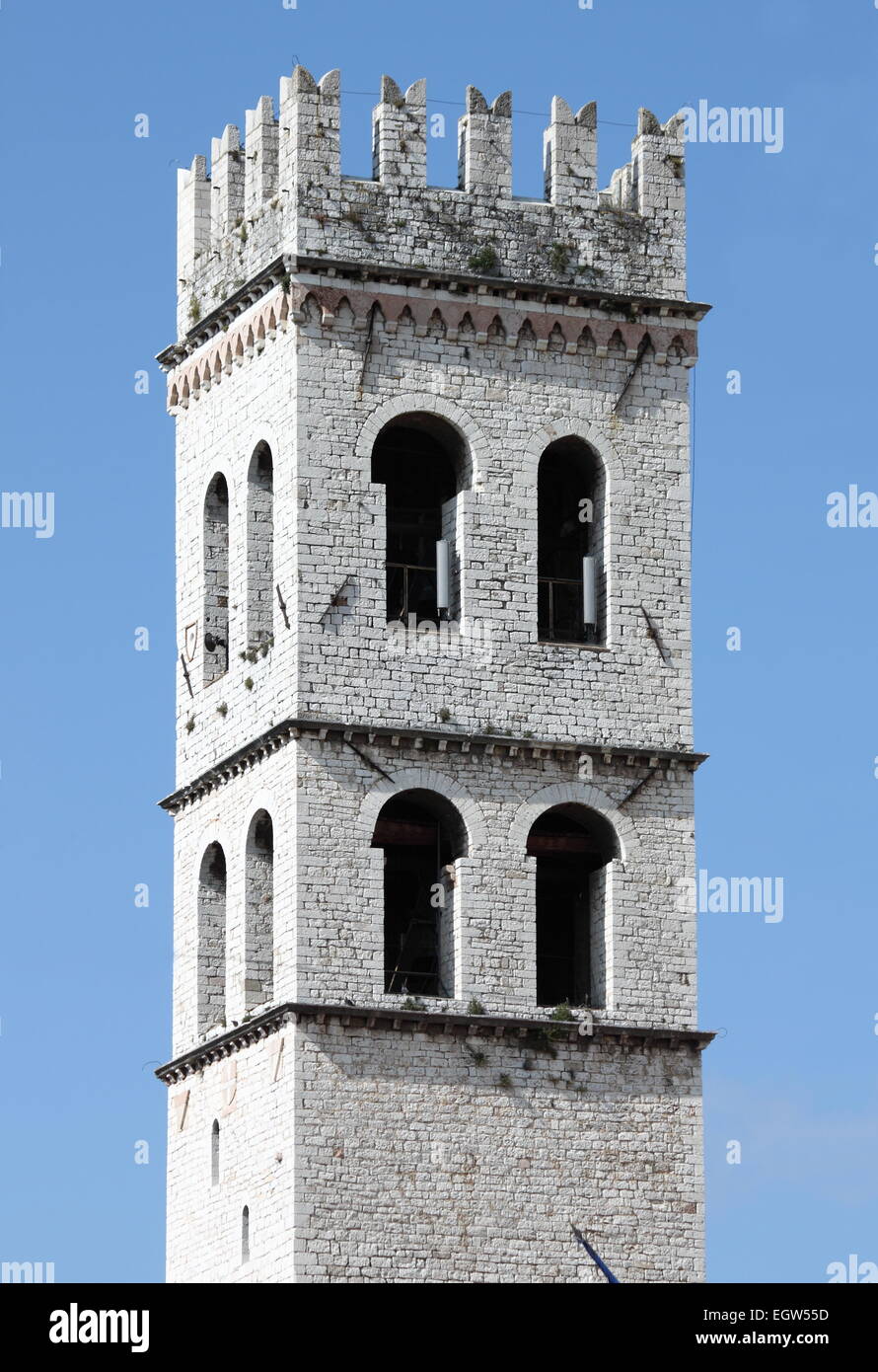 Tower of the People in Assisi, Italy Stock Photo Alamy