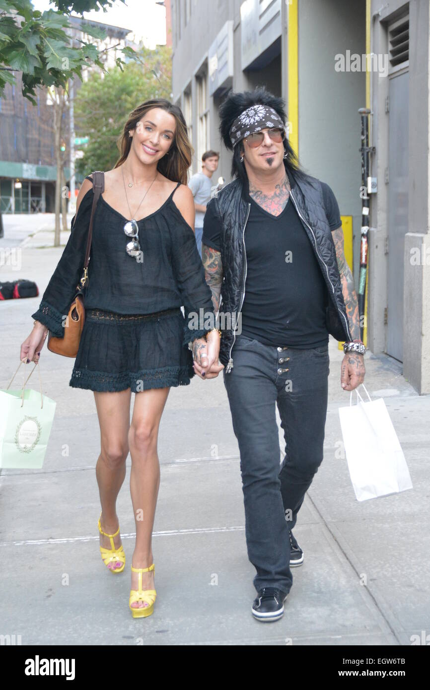 Nikki Sixx And Courtney Bingham Out In New York Featuring Nikki Sixxcourtney Bingham Where