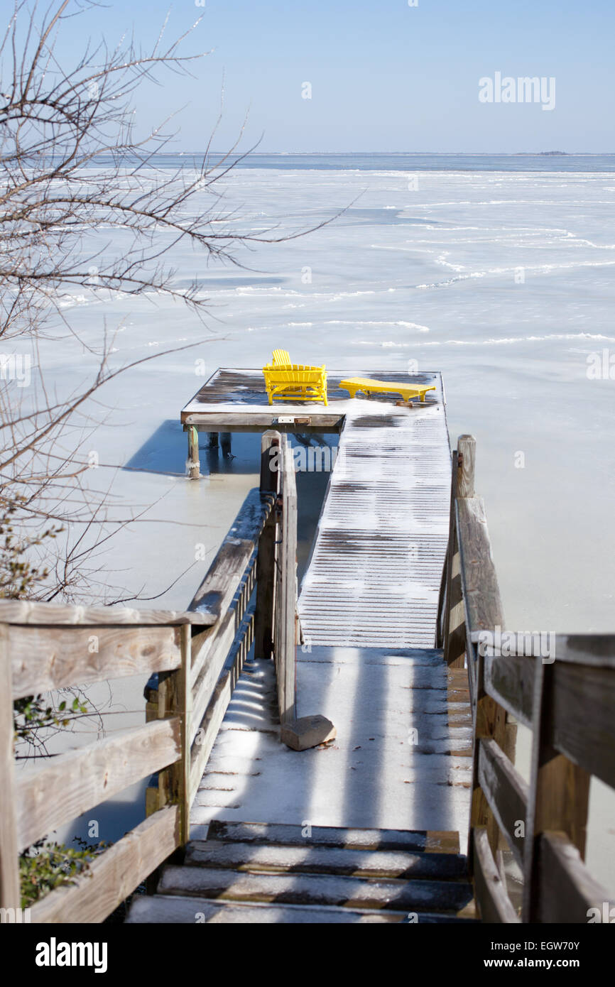 Extreme weather effects on Outer Banks, NC from Winter Storm Octavia