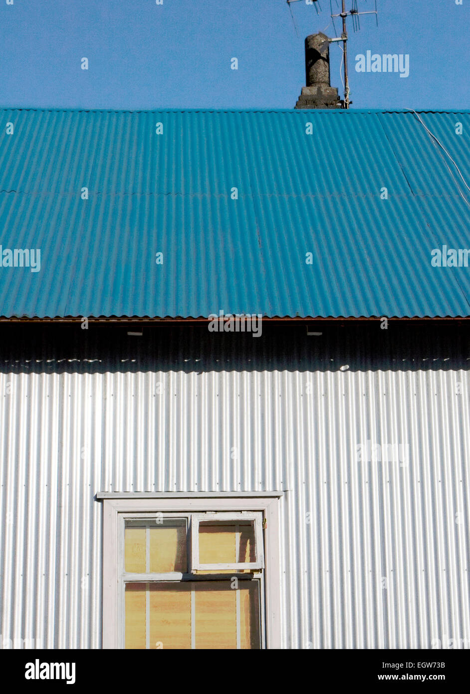Tin house in Reykjavik, Iceland Stock Photo Alamy