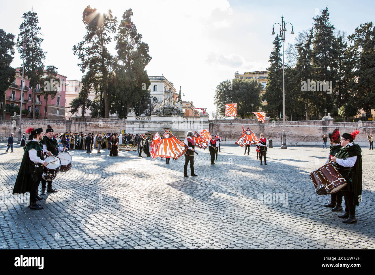 Parade for Carnevale Romano 2015, Rome, Italy Stock Photo - Alamy