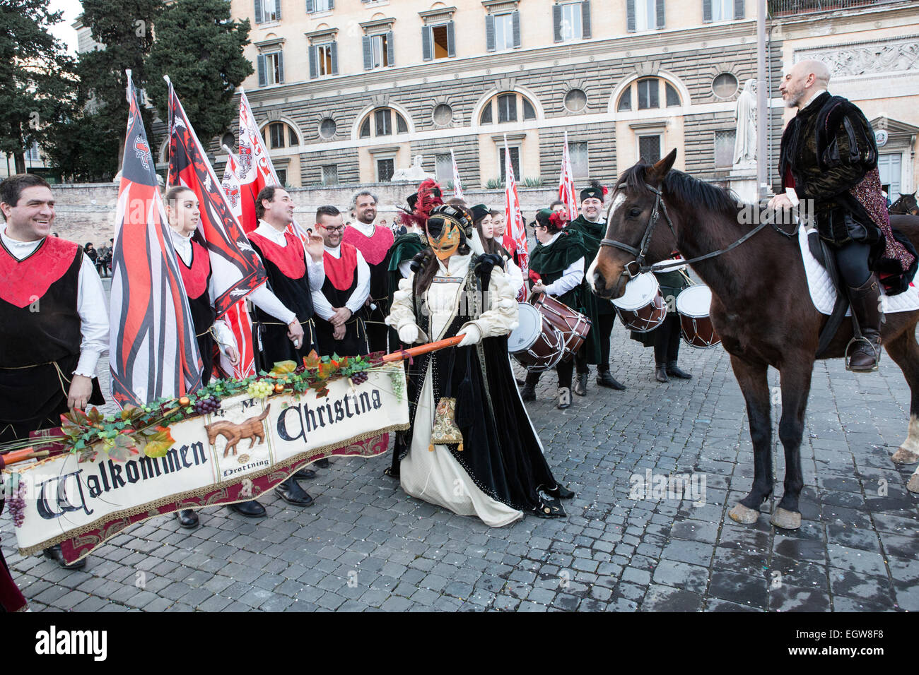 Parade for Carnevale Romano 2015, Rome, Italy Stock Photo - Alamy