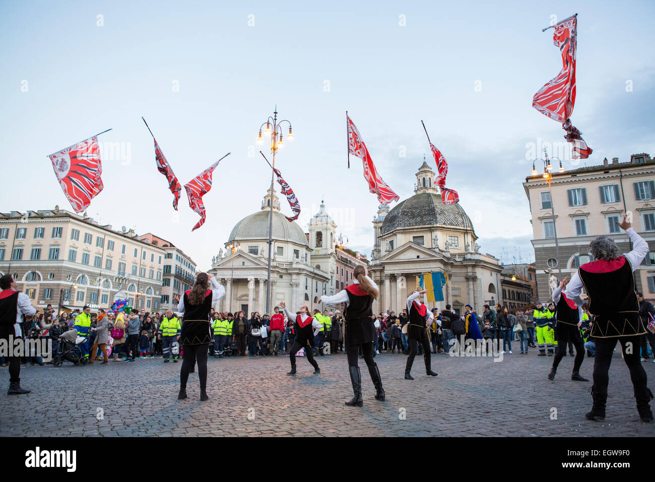 Parade for Carnevale Romano 2015, Rome, Italy Stock Photo - Alamy