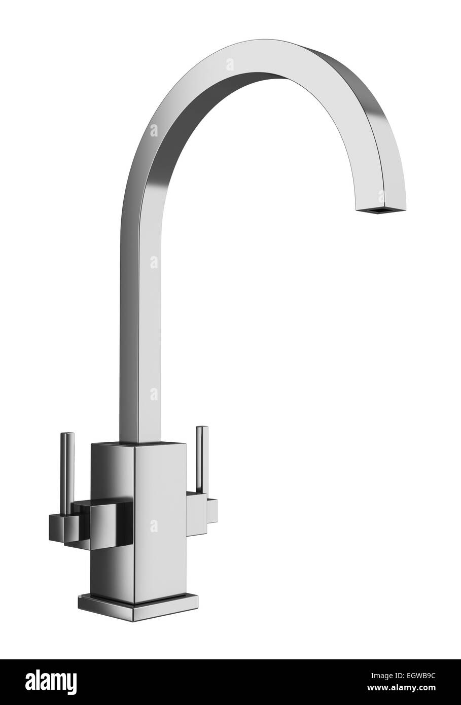 modern faucet isolated on white background Stock Photo - Alamy