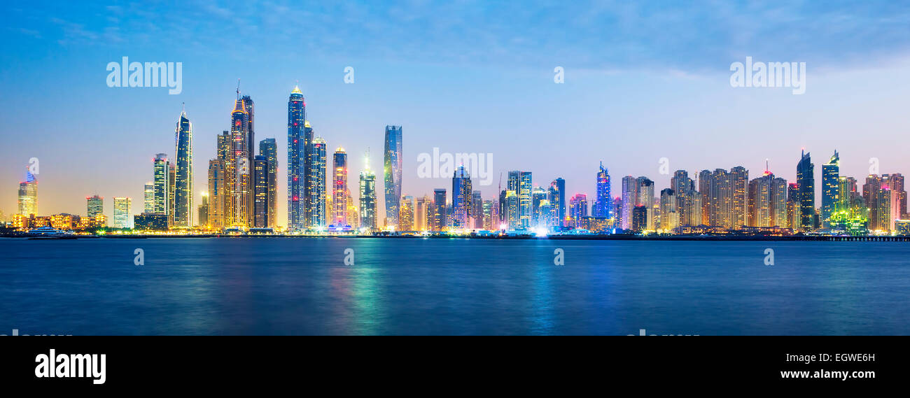 Dubai panoramic view downtown hi-res stock photography and images - Alamy