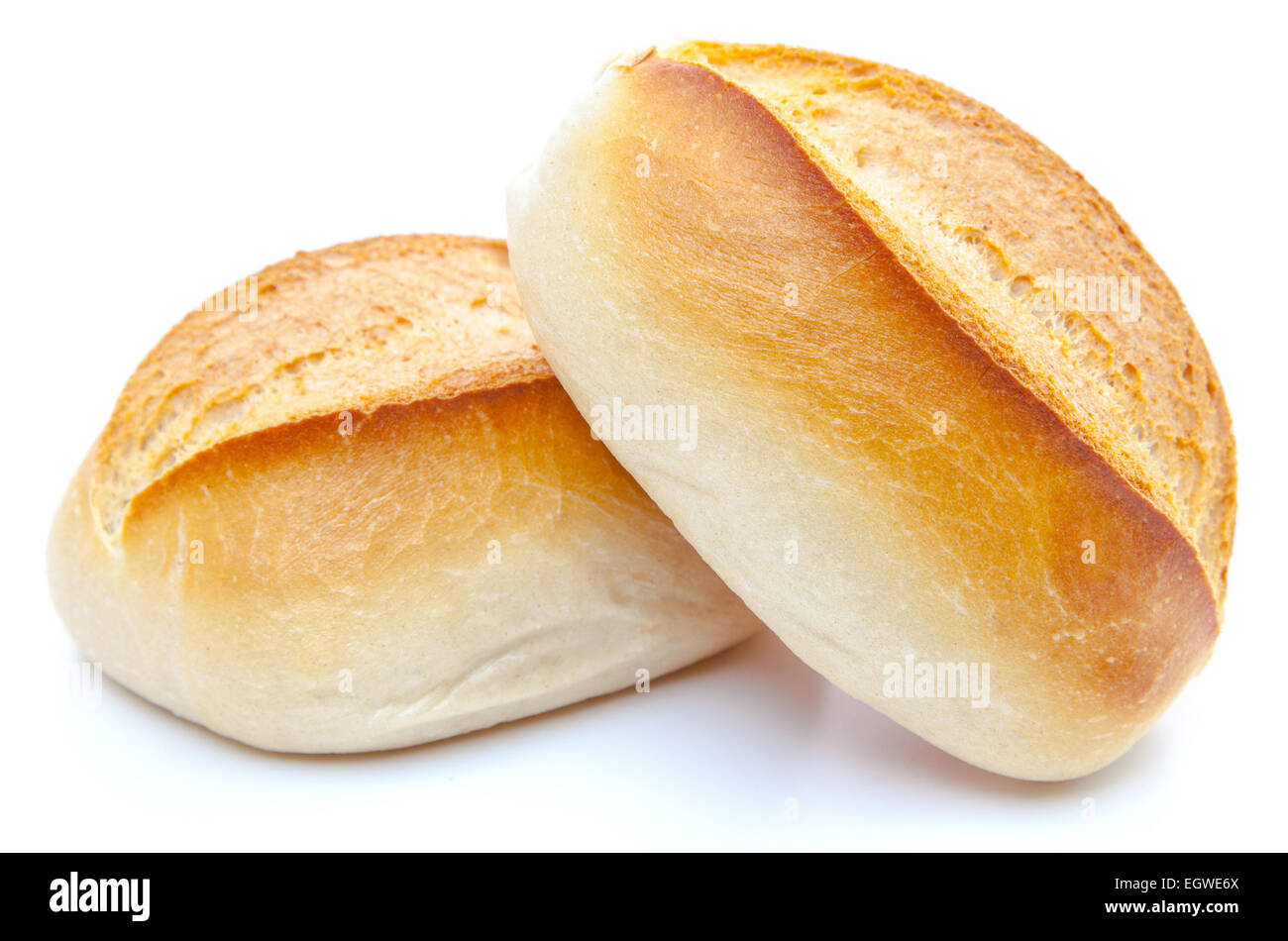 Freshly baked rolls. All on white background Stock Photo Alamy