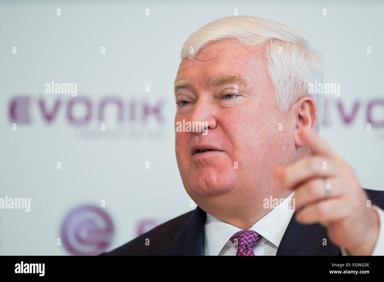 Essen, Germany. 3rd Mar, 2015. Evonik Chief Executive Klaus Engel