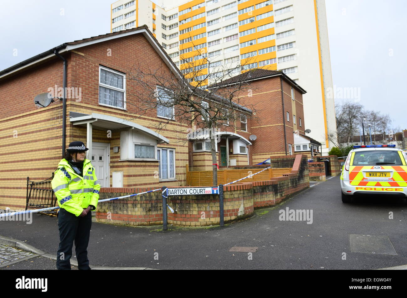 Barton Court, Barton hill, Bristol, UK. 3rd March, 2015. As a result of
