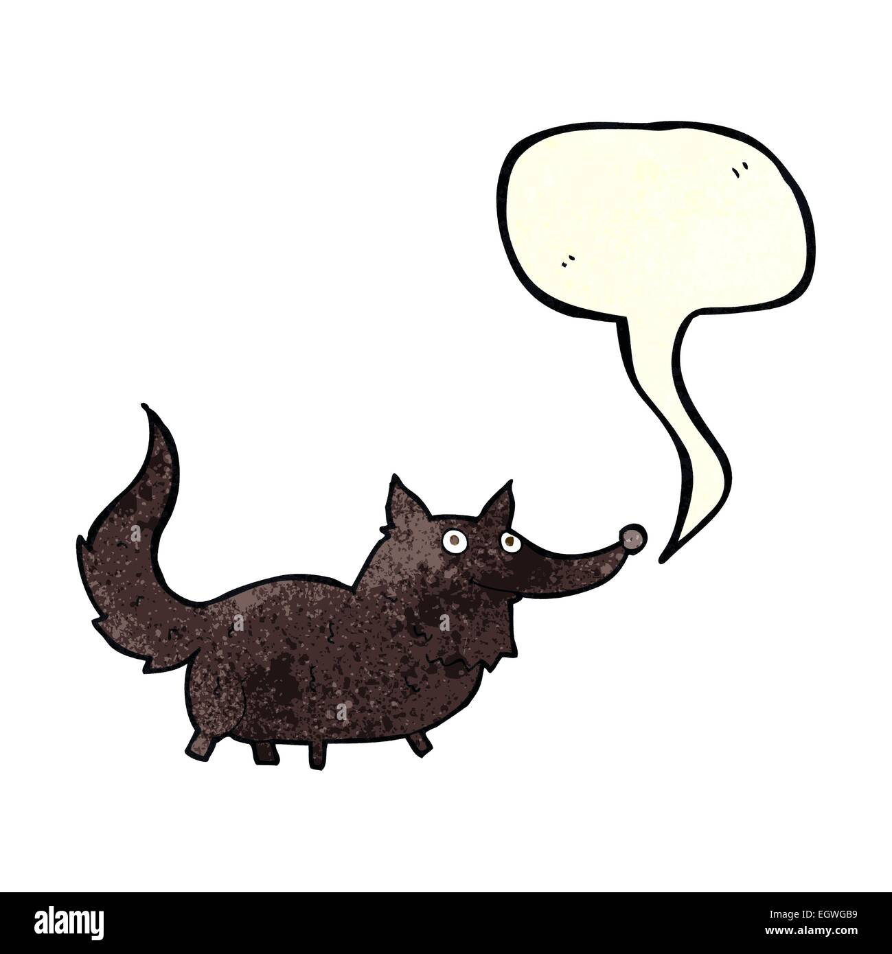 cartoon little dog with speech bubble Stock Vector Image & Art - Alamy