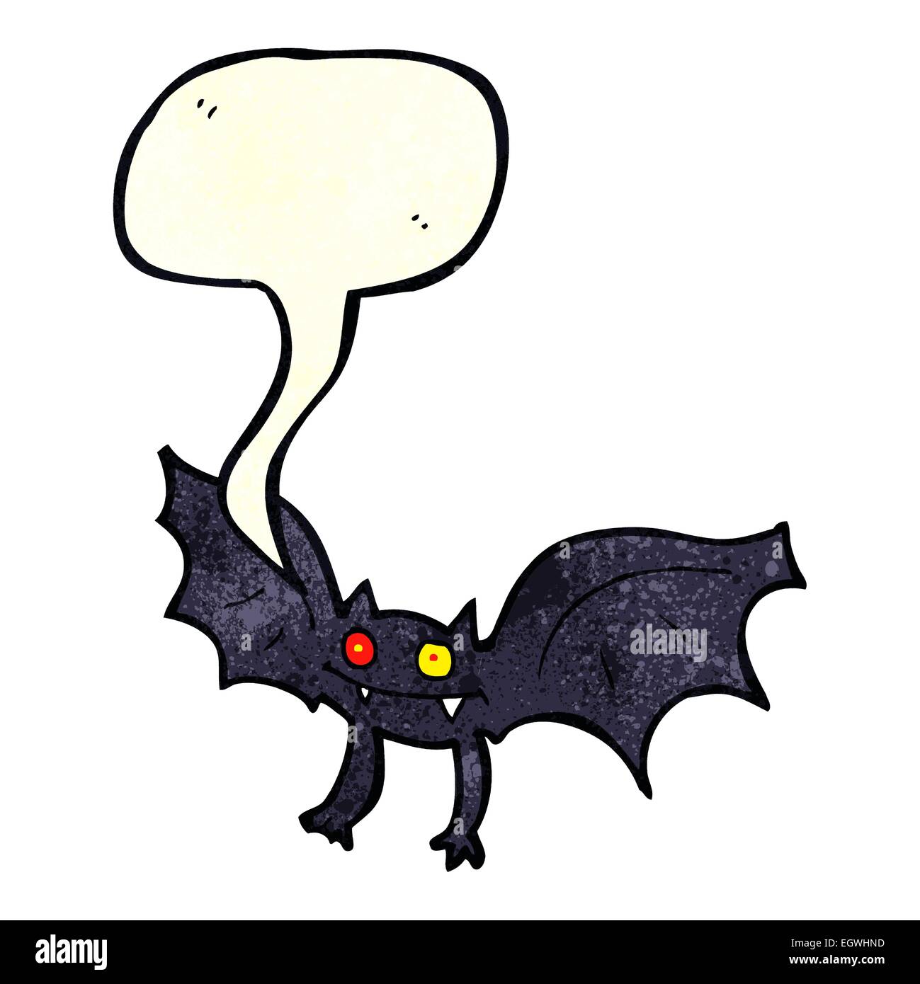 cartoon vampire bat with speech bubble Stock Vector Image & Art - Alamy
